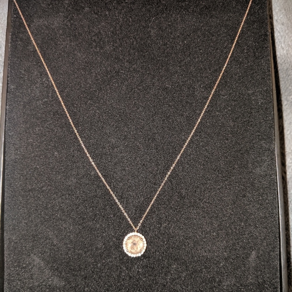 Diamonds & Smokey Quartz pendant